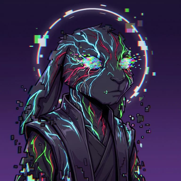 Korr — original Grail artwork, Pixel Deck #19
